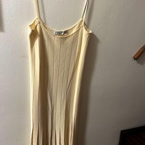 Zara cream dress. Very beautiful.